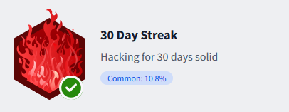 30 Day Streak